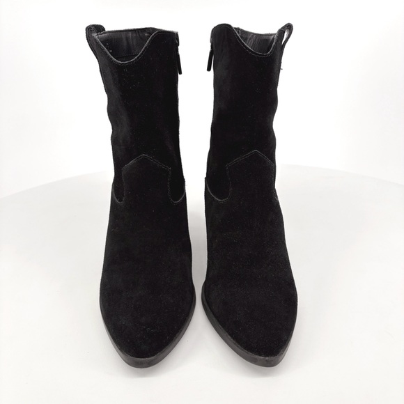 BLONDO | Wayde Waterproof Suede Western Boots in Black | Sz 8.5 - Picture 4 of 13